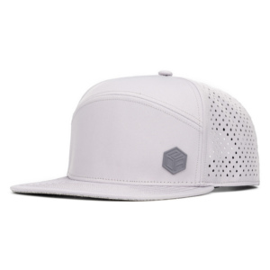Tcap China White Color 6 Panels Rubber Patches <b>Flat</b> Brim Camp <b>Cap</b> for <b>Man</b> - Product Image 1