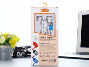Di alta qualità auricolari CY-C04 cablati In-Ear Stereo auricolare sportivo con microfono e basso tipo C musica cuffie che eseguono il controllo chiave - Product Image 4