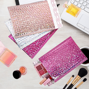 Eco-Friendly Poly Bubble Mailer Envelopes-Black Blue Dark Brown Metallic Small Size Waterproof & Recyclable - Product Image 1