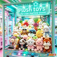 Plus de 20 000 modèles de jouets en peluche de Noël en gros, animaux en peluche mignons et doux de 4 à 8 pouces pour machines à pinces, jeux de grue, prix d'arcade et vente en gros