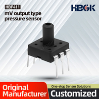 HBP411 10kPa 1.45psi Capteur de pression manométrique personnalisable, précision ± 1% pour PCB en microsilicium médical/café/hydrogène à bas prix