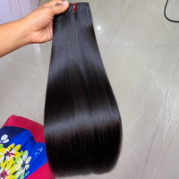 Cheveux humains vierges indiens de temple Grade 12A, double tirage, bruts non traités, lisses, en lots