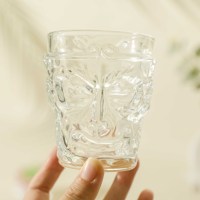 Zwart Mythe Wukong Model Geëtst Aziatisch Zen Stijl Glazen Waterglas Transparant Mat voor Thee Koffie en Whisky Bier