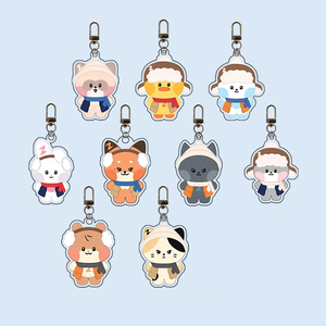 Venta al por mayor de llaveros de PVC de doble cara con impresión UV de dibujos animados, colgantes para bolso, regalo de recuerdo de moda con diseño de estrella - Product Image 1