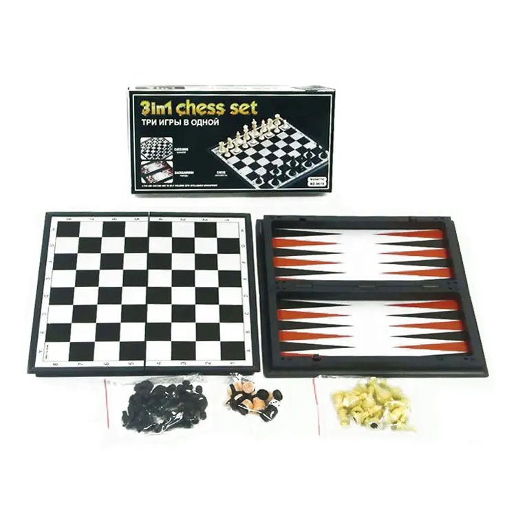 3 In 1 Backgammon Chinese Checkers Magnetische Board Internationale <span class=keywords><strong>Schaken</strong></span>