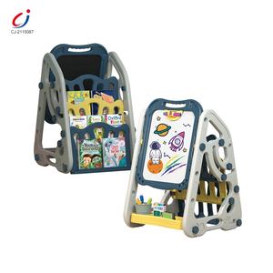 Tablero de dibujo magnético Chengji Aprendizaje Temprano Bokshelf <span class=keywords><strong>artista</strong></span> doble cara tablero de dibujo educativo juguete - Product Image 3