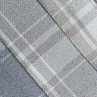 Tissu de rideau en lin texturé, aspect lin, gamme de matériaux fiables pour la vente au détail, atelier et commandes en gros