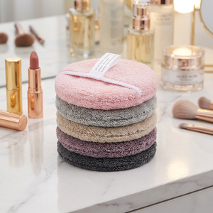 Tampons en microfibre ronds écologiques, réutilisables, doux, <span class=keywords><strong>pour</strong></span> le démaquillage, le nettoyage du visage, les cosmétiques, les tampons <span class=keywords><strong>pour</strong></span> le visage - Product Image 1