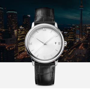 Orologio da Polso Automatico di Lusso per <span class=keywords><strong>Uomo</strong></span> con Data, in Acciaio Inossidabile, Etichetta Privata OEM - Product Image 4