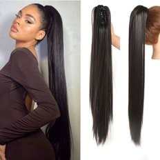 Tin Po-Tone Long <b>Braided</b> <b>Wig</b> with Heat Resistant Synthetic Hair and Fiber High Quality Natural Part <b>WIg</b> (WFH0M5D) - Product Image 1