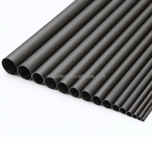 เสาคาร์บอนไฟเบอร์แบบยืดหดได้ทรงกลม OEM UD พร้อมข้อต่อท่อสี่เหลี่ยมสำหรับทำความสะอาดกระจกและใช้กับอุปกรณ์สกี - Product Image 1