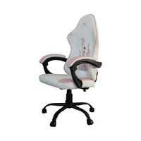 Fauteuil de jeu ergonomique pivotant et inclinable en cuir PU, avec massage, réglable en hauteur, pour simulateur de course extrême
