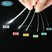 Ultra brillante de plástico rgbw fibra óptica luz PMMA resplandor final cable de fibra óptica