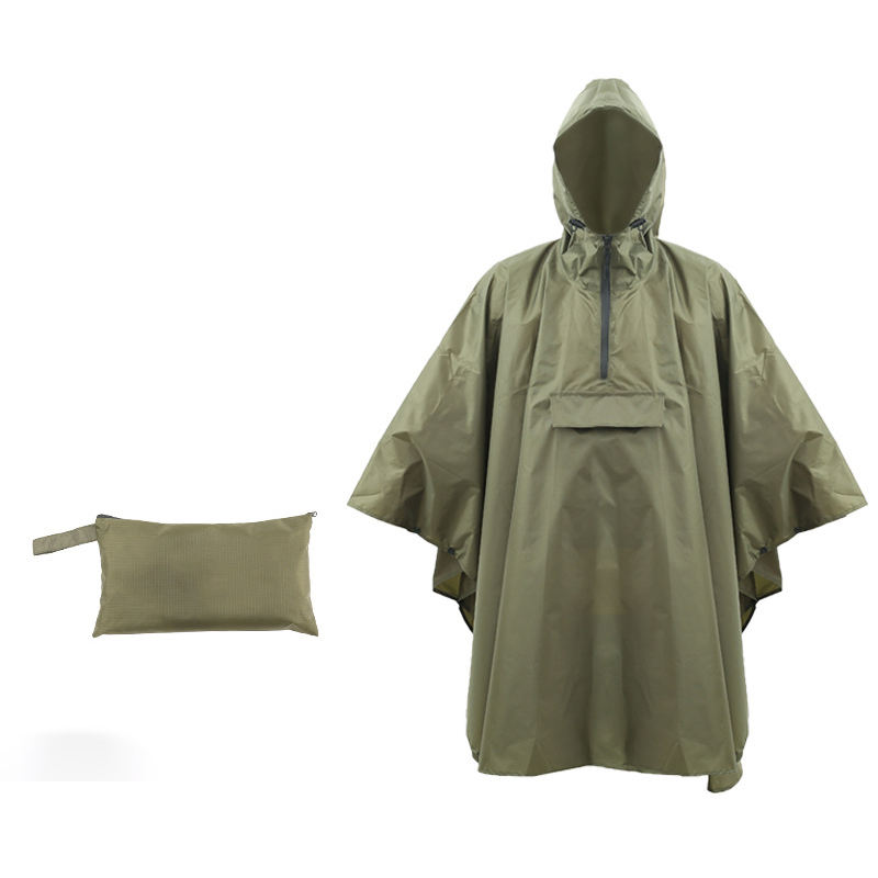 210T Waterproof Polyester Raincoat Perfect for Outdoor Camping