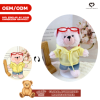 Teddy ISLAND Otorisasi Global Grosir Boneka Beruang Teddy Bahan Kain Polyester Katun 14-17cm Boneka Berpakaian