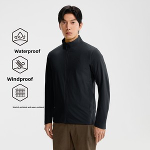 PELLIOT <span class=keywords><strong>Abbigliamento</strong></span> Outdoor Softshell Solido da Uomo, Nuovo CORDURA Resistente all'Usura, Antivento, con Zip Frontale Staccabile per Escursionismo - Product Image 3