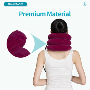 Dispositivo de tracción para cuello <span class=keywords><strong>Cervical</strong></span>, Camilla De cuello inflable, cuello crónico y alivio del <span class=keywords><strong>dolor</strong></span> de hombros, cuello <span class=keywords><strong>Cervical</strong></span> Brace Collar - Product Image 5
