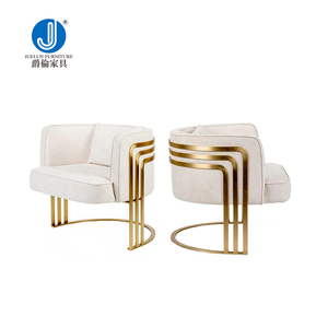 Hogar Hotel sala de estar PU cuero tela terciopelo moderno lujo oro Acero inoxidable <span class=keywords><strong>Cesca</strong></span> sillas estilista <span class=keywords><strong>silla</strong></span> reposabrazos bañera <span class=keywords><strong>silla</strong></span> - Product Image 5