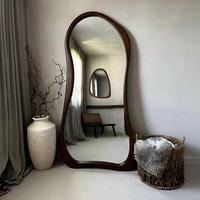 Miroir pleine longueur de style rétro américain, idéal pour les vestiaires, les salles de bain et les coiffeuses.