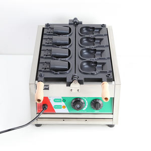 Delbosen Machine à gaufres commerciale à double plaque Hello Kitty Machine à gaufres électrique à affichage numérique pour magasin de desserts, boulangerie, café - Product Image 2