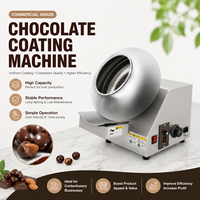 Machine à enrober les noix au chocolat de qualité commerciale, norme allemande Deutstandard, vitesse réglable, pour usage domestique et professionnel