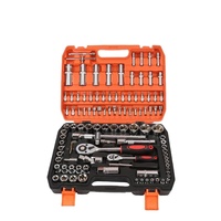 Kit de clés à cliquet combinées 24 vitesses pour réparation automobile avec boîte bicolore pour la réparation de motos et de vélos
