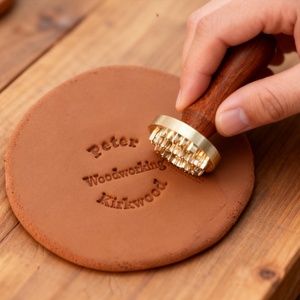 Sello de Arcilla Personalizado, Fecha, Sello de Cera, Sello Personalizado para Invitaciones de Boda, Regalo, Madera Personalizada - Product Image 1