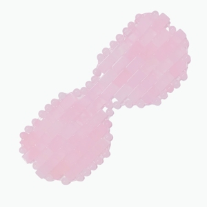 Masque de massage pour les yeux en pierre de quartz rose naturelle à 100% - Product Image 6