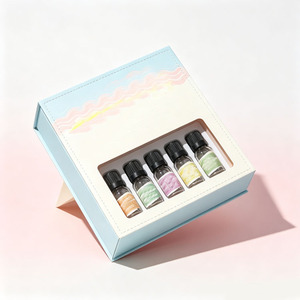 กล่องบรรจุภัณฑ์น้ำมันหอมระเหยเครื่องสำอางระดับไฮเอนด์ พร้อมแผ่นโฟม EVA สีขาวและซับในผ้าซาตินสำหรับเซรั่มบำรุงผิว - Product Image 1