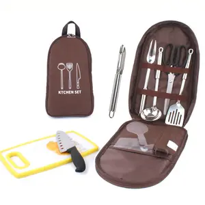 Camping Ferramentas com tábua de cortar Essential Kitchen Gadgets Kit