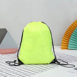 X57 Custom <b>Drawstring</b> <b>Backpack</b> Pouch Bags Promotional Tote With <b>Drawstring</b> String for Easy Carry - Product Image 2