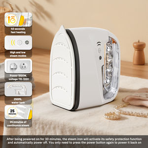 <span class=keywords><strong>Fer</strong></span> à vapeur 2 en 1 personnalisé, vapeur puissante de 0,78 oz/min, chauffe en 30 secondes, plaque en céramique 360 °   Rotateur à vapeur pour réservoir de 250 ml - Product Image 2