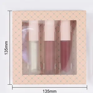 Low MOQ Custom Private Label New Containers Lip Gloss Square Lip Gloss Set Lipstick Matte Water Proof