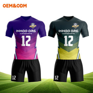 Camiseta de fútbol para adultos unisex personalizable con logotipo de nombre de Club/equipo Impresión digital Poliéster Servicio OEM Stock Style Top Tailandia - Product Image 4