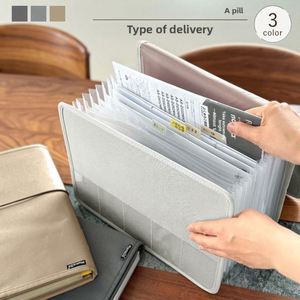 Bolsa Organizadora A4 Personalizada, Tela Oxford 600D, Diseño Enrollado con Cuerda, Cierre con Cordón, Almacenamiento de Pruebas y Vales, Multicapa - Product Image 2