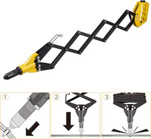 Jeu de pinces <span class=keywords><strong>à</strong></span> riveter Peaktop, jeu de pinces <span class=keywords><strong>à</strong></span> rivets aveugles de 32 pouces, riveteuse pliable - Product Image 5