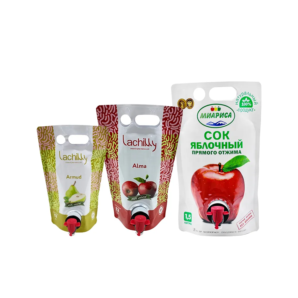 Bolsa de embalaje 1L ,3L, 5L ,10L Baolai jugo de fruta/vino/bebidas BIB Bag en caja dispensador té embalaje boquilla bolsa bebida