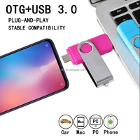 Pendrive USB 3.0 Tipo-C 2 en 1 de Metal con Logotipo Personalizado, 4GB-128GB, en Oferta