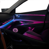Iluminación Ambiental para Automóvil SJC para Hyundai Elantra 2021-2025, Iluminación Ambiental Decorativa LED Dinámica de 64 Colores
