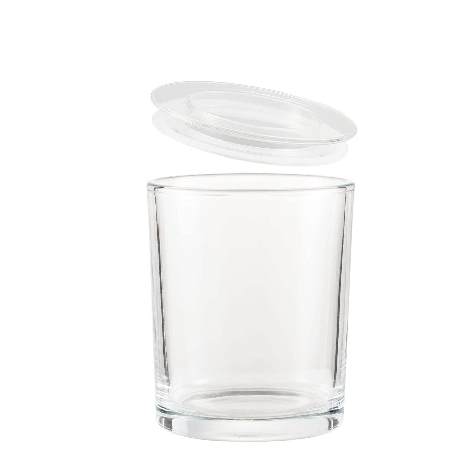 Clear jar without lid