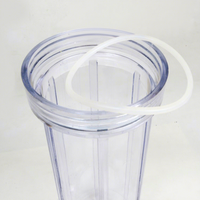 Nouveau système d'abreuvement pour volailles en plastique bleu avec purification automatique de l'eau, filtre HEPA et régulateur de pression pour poulets, canards et oies