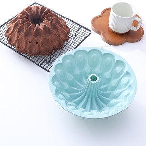 Molde de silicona para pastel, forma redonda de flor, 23x11x9 cm, para repostería casera, herramientas para pasteles - Product Image 3