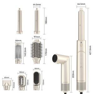Peine de Aire Caliente Plegable 7 en 1 de Plástico, Estilizador de Cabello, Máquina Rizadora de Alta Velocidad 110000rpm, Difusor, Secador de Cabello de Alta Velocidad 1200W - Product Image 5