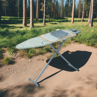 Mini planche à repasser électrique pratique et pratique épaissie, design pliant suspendu avec doigt à main pour les petits espaces