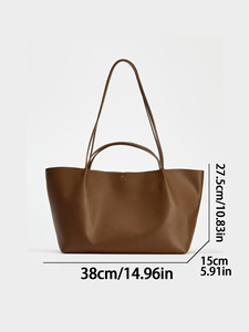 Large Capacity Leather Ladies <b>Tote</b> Bags Customized Designer Women's Oversized Luxury Fashion Shoulder Bag Tanjing - Product Image 6