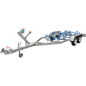 <span class=keywords><strong>Remorque</strong></span> de <span class=keywords><strong>bateau</strong></span> en acier galvanisé à double <span class=keywords><strong>essieu</strong></span>, état neuf avec pièces de remorques - Product Image 6