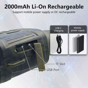 กล้องมองกลางคืนแบบตาเดียว NV7000 หน้าจอ 2.7 นิ้ว เซ็นเซอร์ CMOS กล้องดิจิตอล 10MP สำหรับล่าสัตว์ ตั้งแคมป์ พกพาสะดวก - Product Image 2
