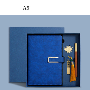 Máy tính xách tay với bút và hộp A6 Vòng chất kết dính văn phòng phẩm kim loại nút rời lá ràng buộc tùy chỉnh Nhật Ký với khóa - Product Image 3