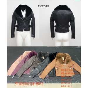 Cappotti invernali Bomber in ecopelle da donna con collo in pelliccia con cappuccio disponibili in più colori per l'acquisto all'ingrosso - Product Image 1