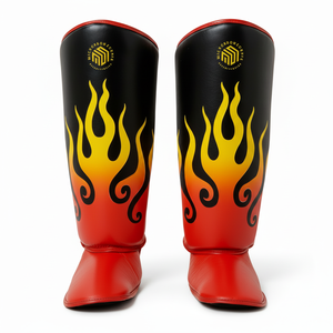 Custom Sublimation MMA Design PU Leather <b>Shin</b> <b>Pad</b> Personalised Sports <b>Shin</b> Straps Guards for Karate Muay Thai Protection - Product Image 1